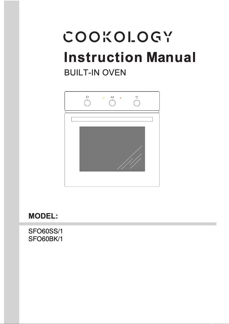 Page 1 of the manual User Manual Cookology SFO60BK/1