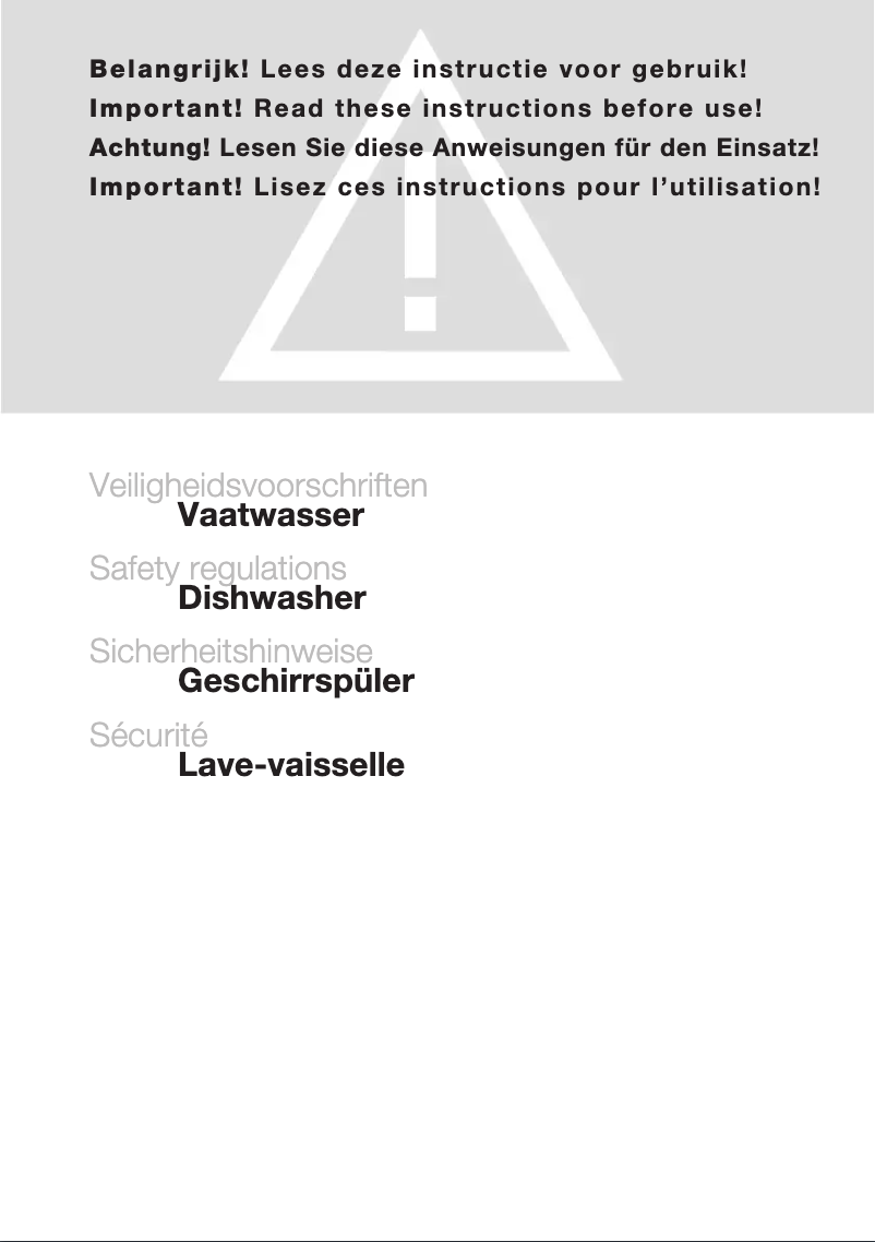 First page image of the manual for DW7114XT