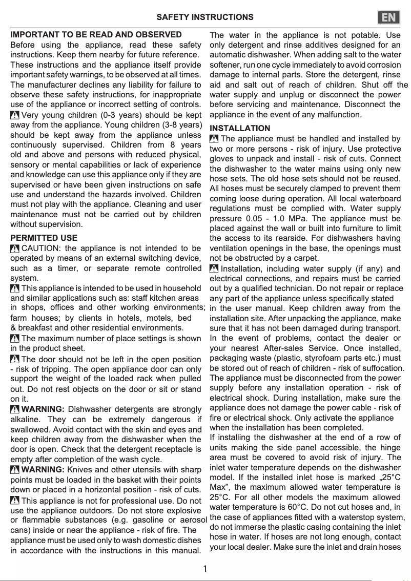 First page image of the manual for HFC 3C41 CW X
