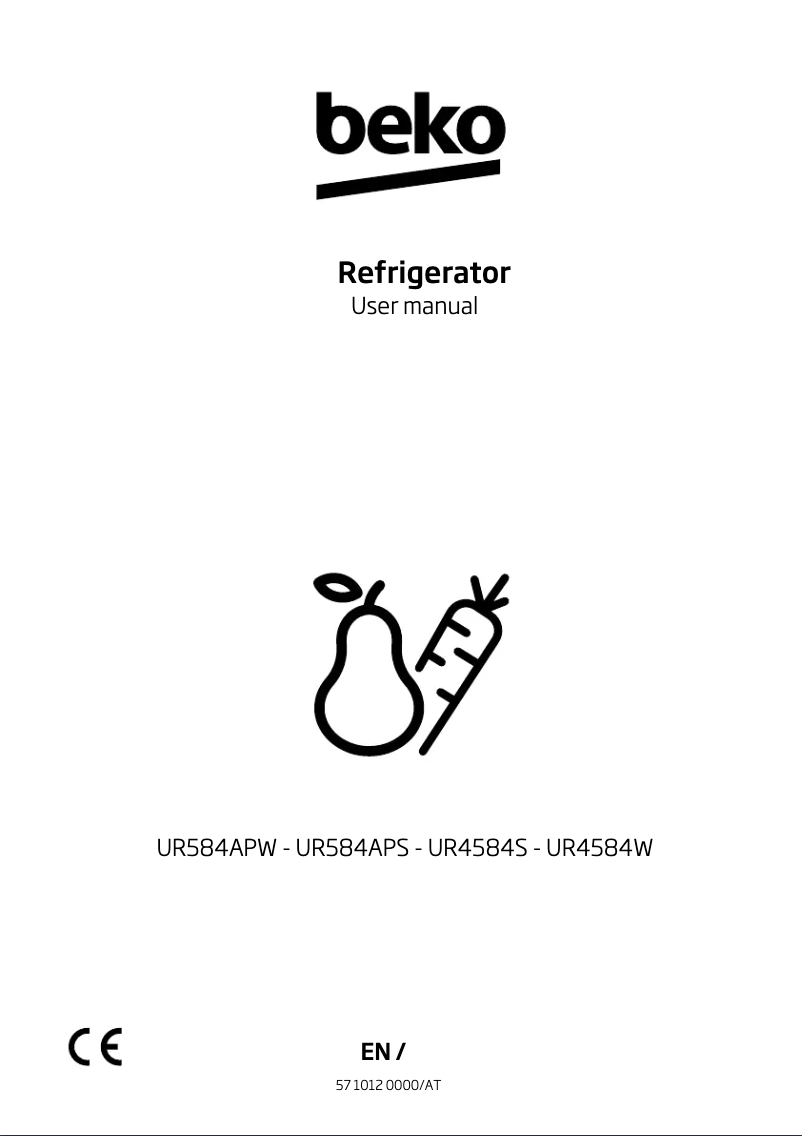 First page image of the manual for UR4584W