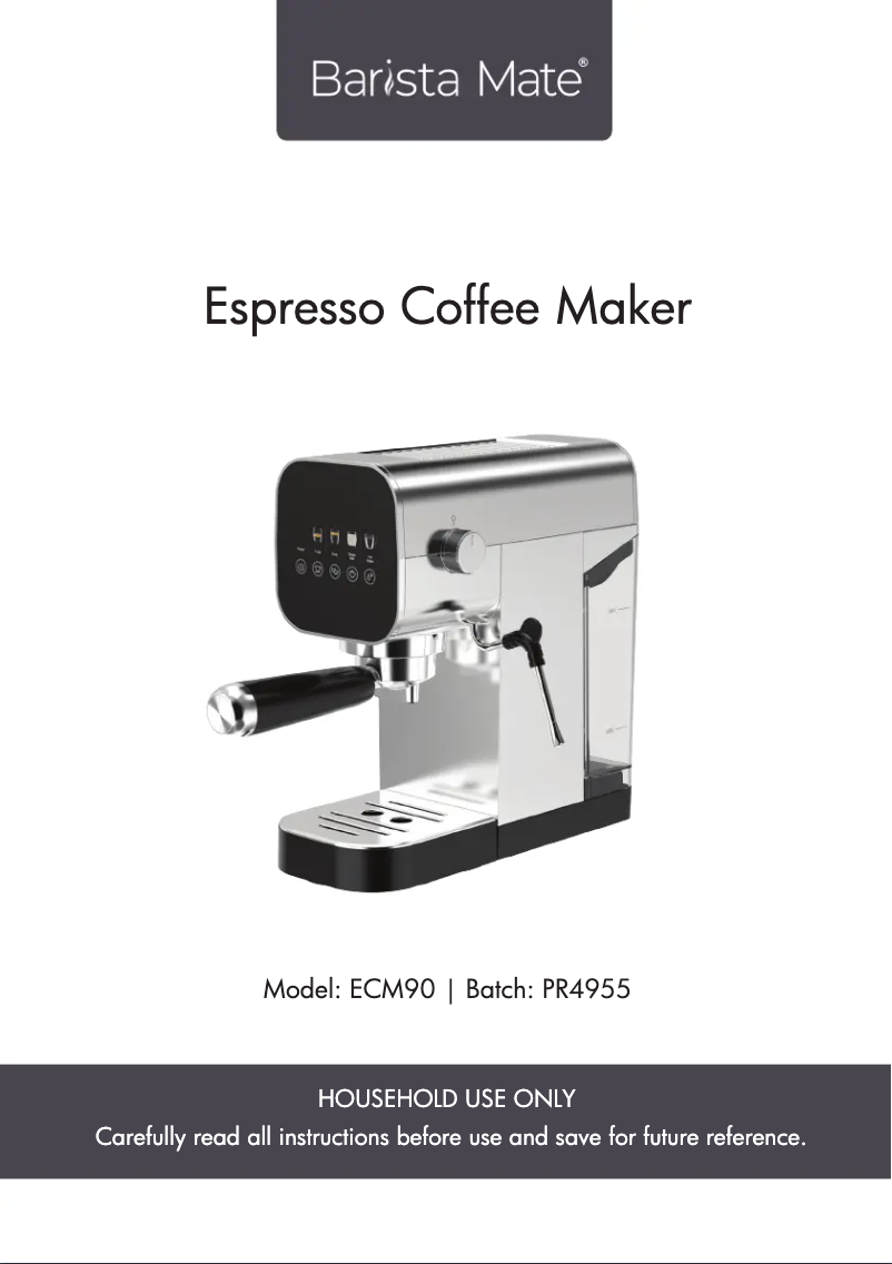 First page image of the manual for ECM90