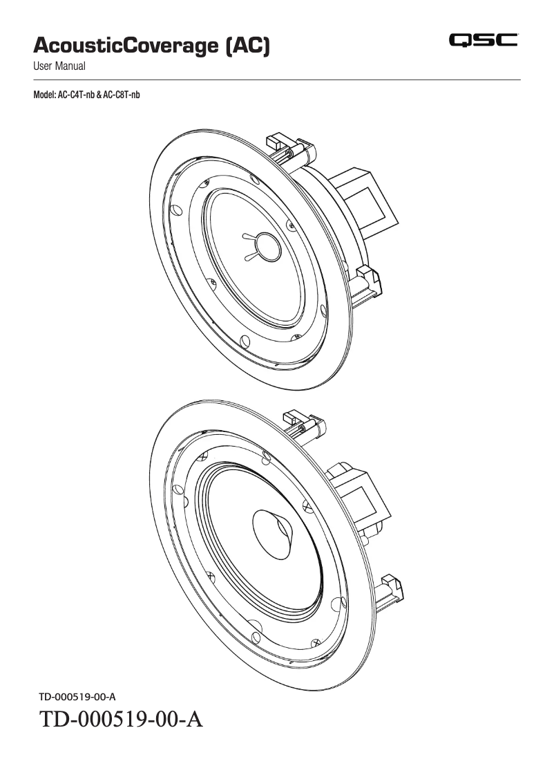 First page image of the manual for AC-C4T