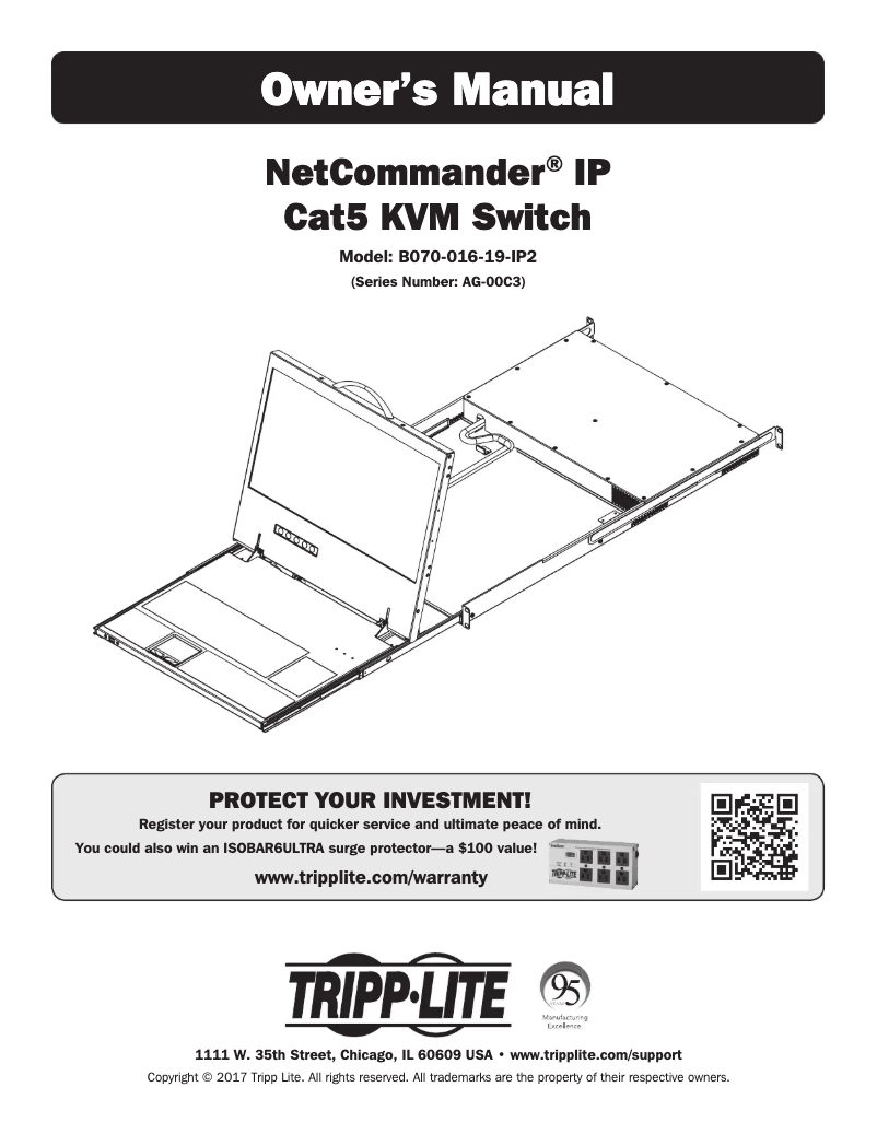 First page image of the manual for NetCommander B070-016-19-IP2