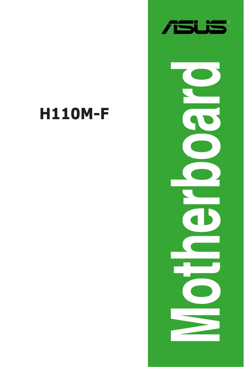 First page image of the manual for H110M-F
