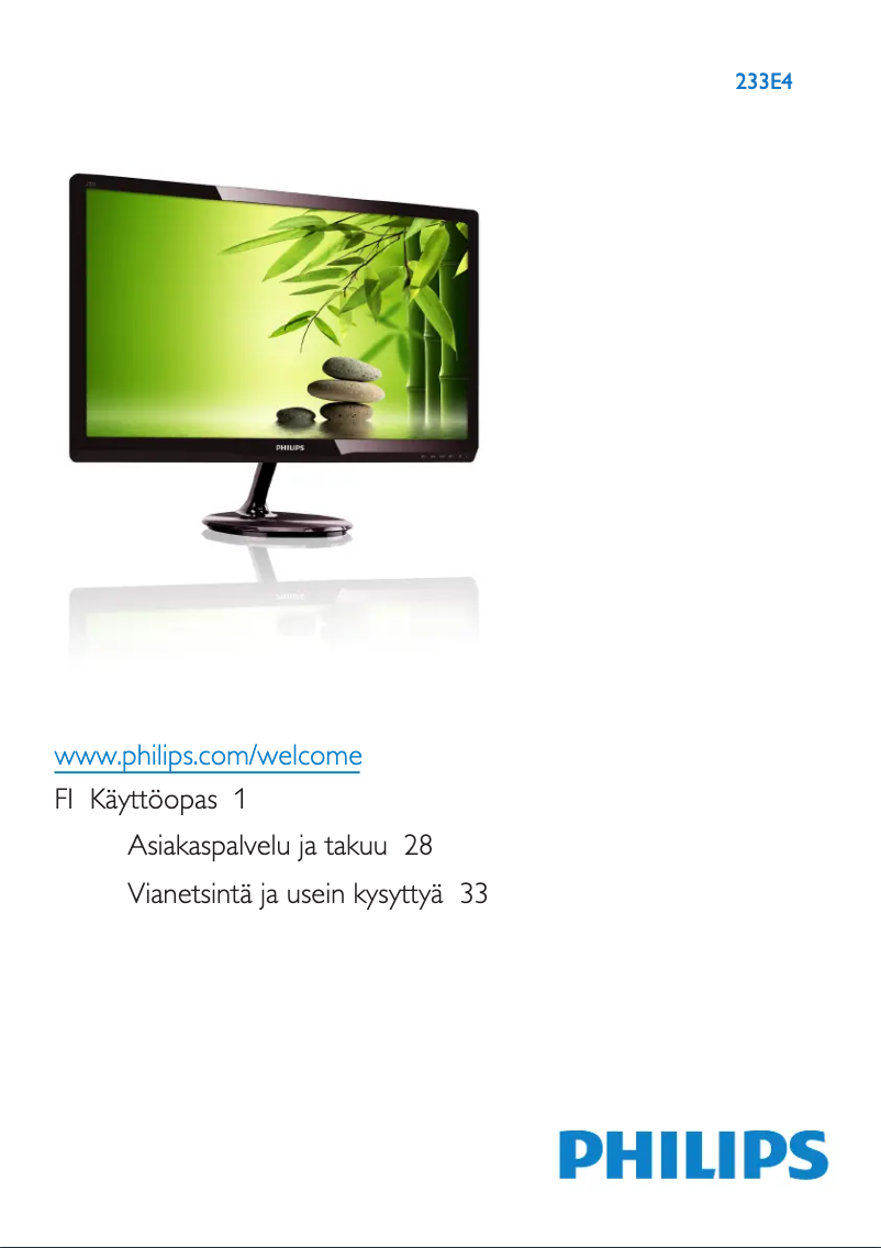 Page 1 of the manual User Manual Philips 233E4QSD