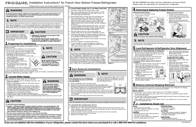 First page image of the manual for FGHB2868TP