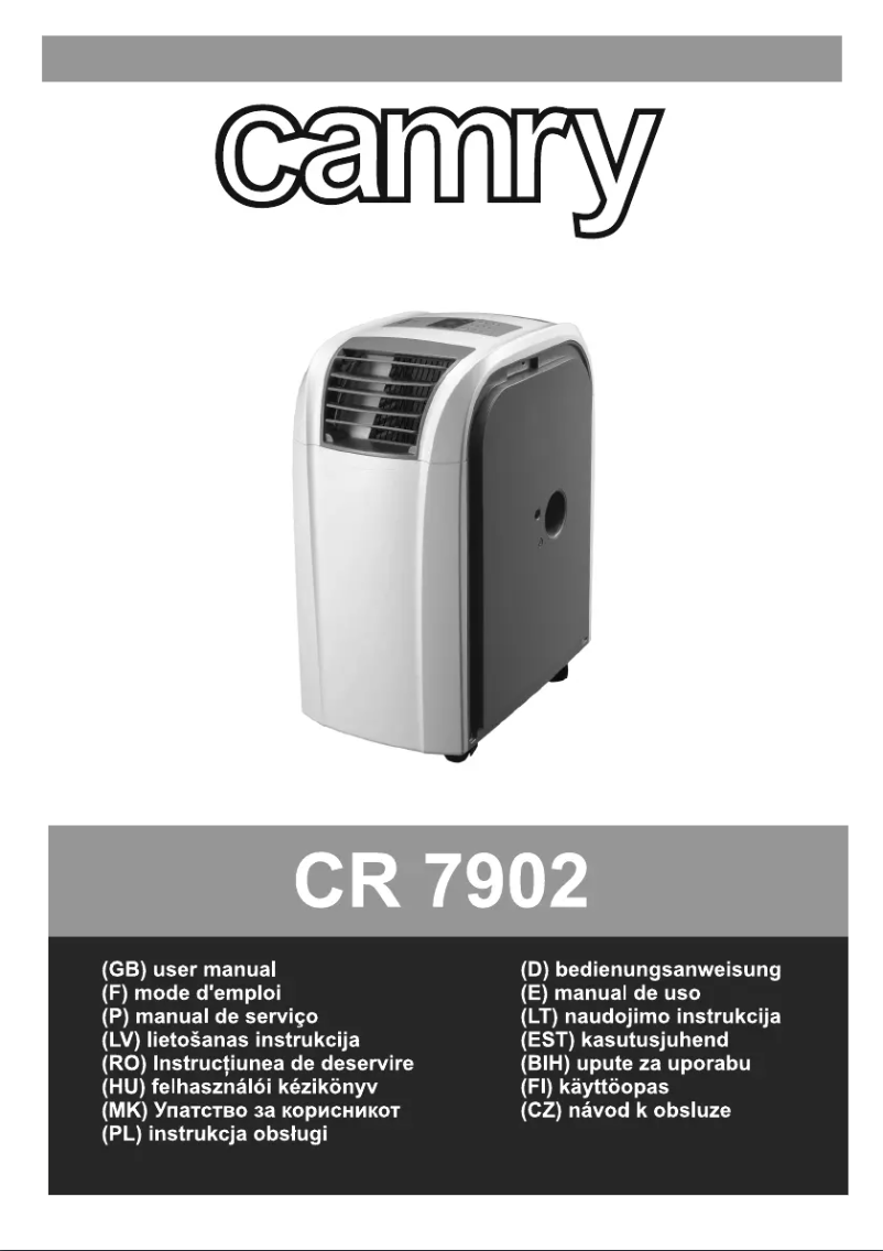 Page 1 of the manual User Manual Camry CR 7902