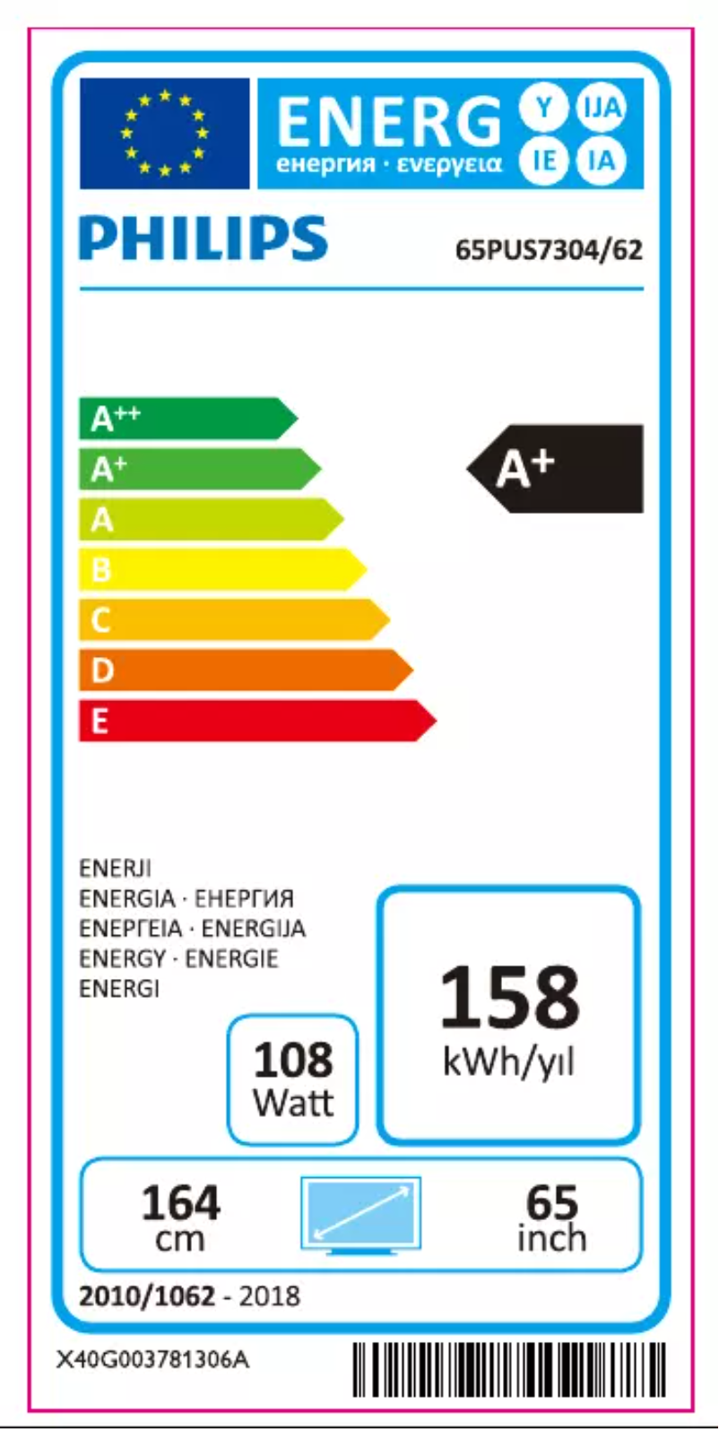 First page image of the manual for The One 65PUS7304