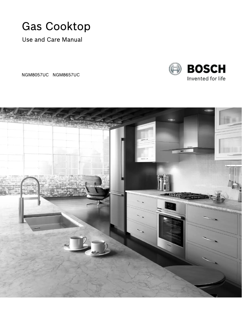 Page 1 of the manual Use and Maintenance Manual Bosch NGM8057UC