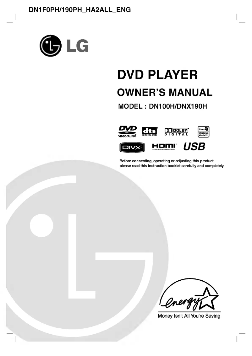 First page image of the manual for DN1F0PH