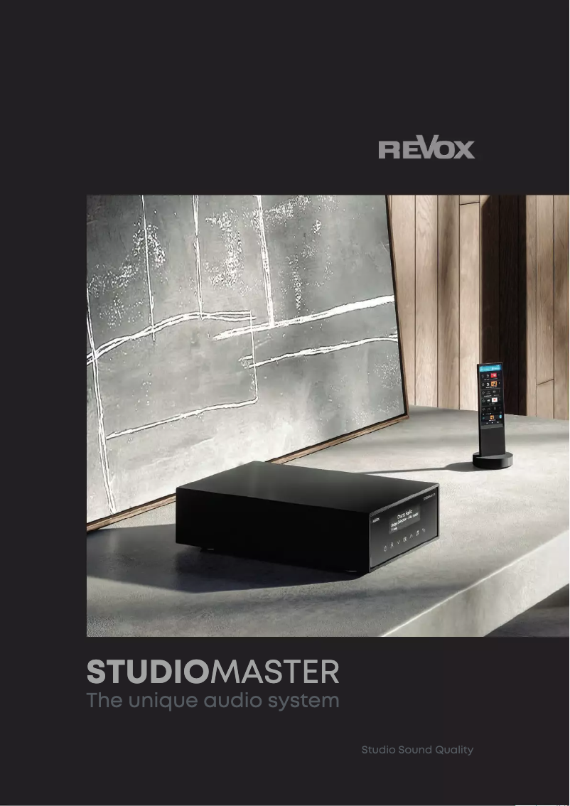 Page 1 of the manual Brochure Revox Studiomaster M500