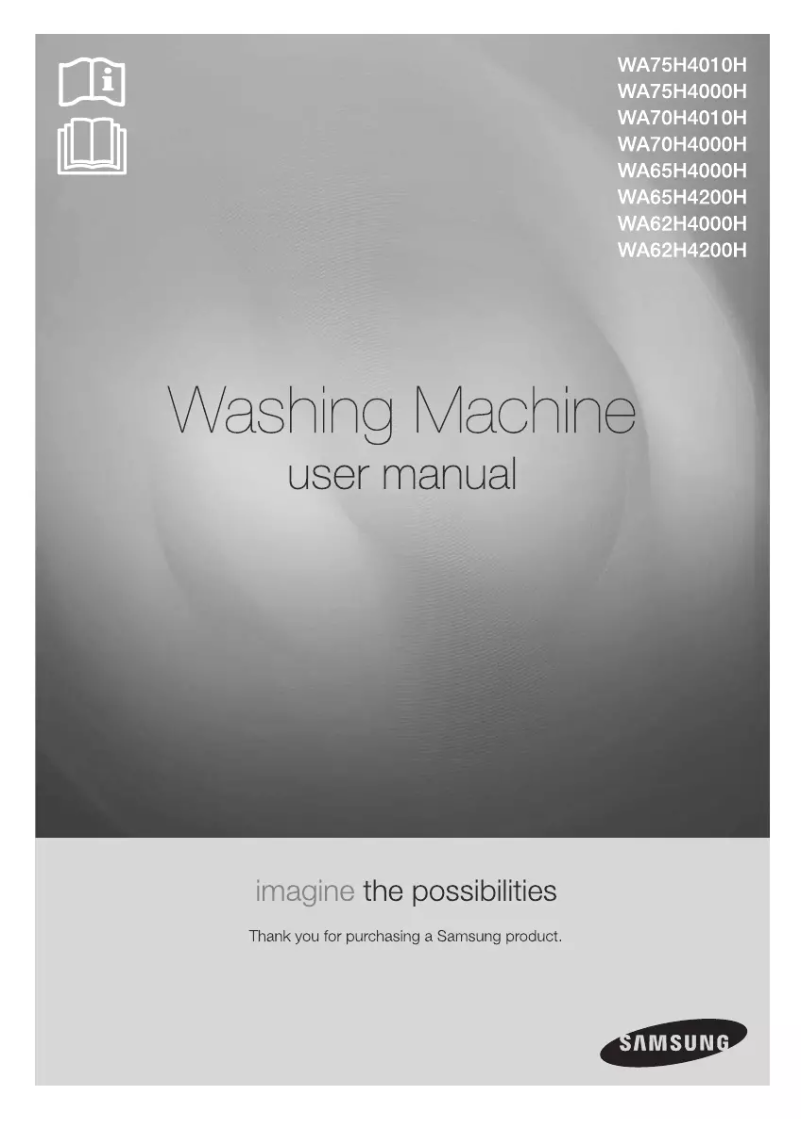 Page 1 of the manual User Manual Samsung WA75H4400HA