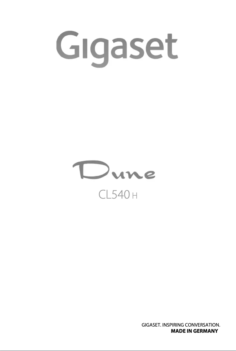 First page image of the manual for CL540H