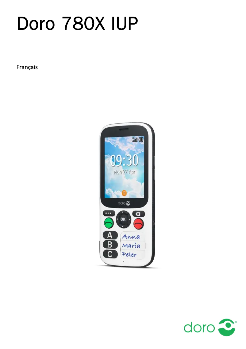 First page image of the manual for 780X IUP