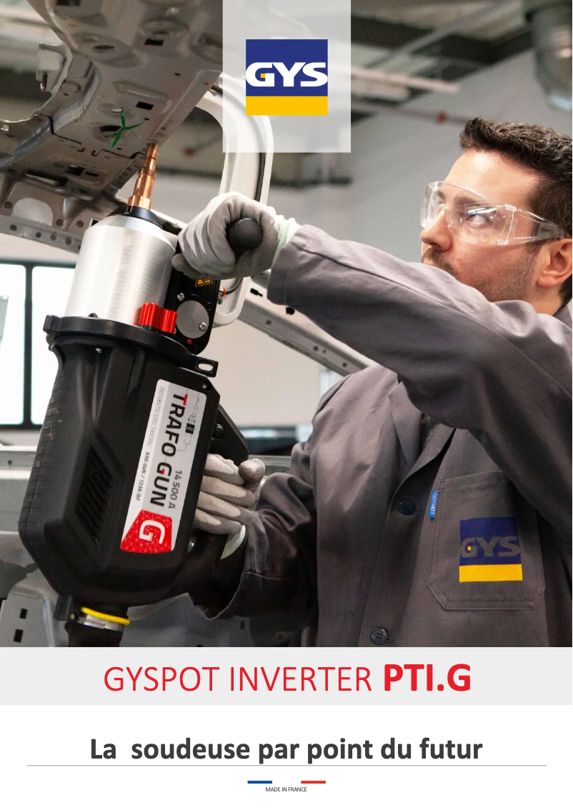 First page image of the manual for Gyspot PTI Genius 400V