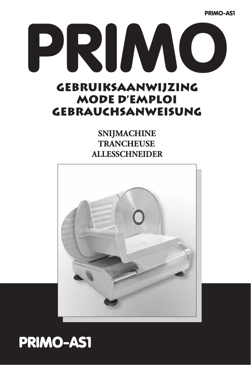 Page 1 of the manual User Manual Primo AS1