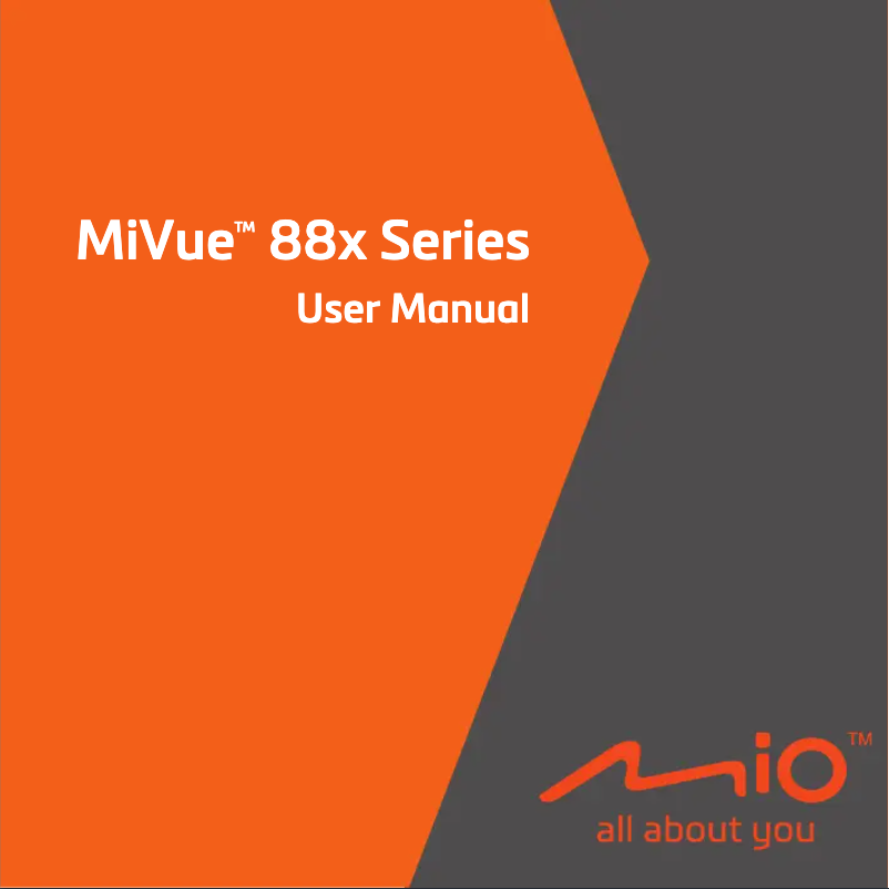 Page 1 of the manual User Manual Mio MiVue 886