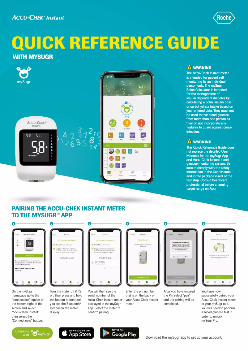 Page 1 of the manual User Manual Accu-Chek Instant With Mysugr