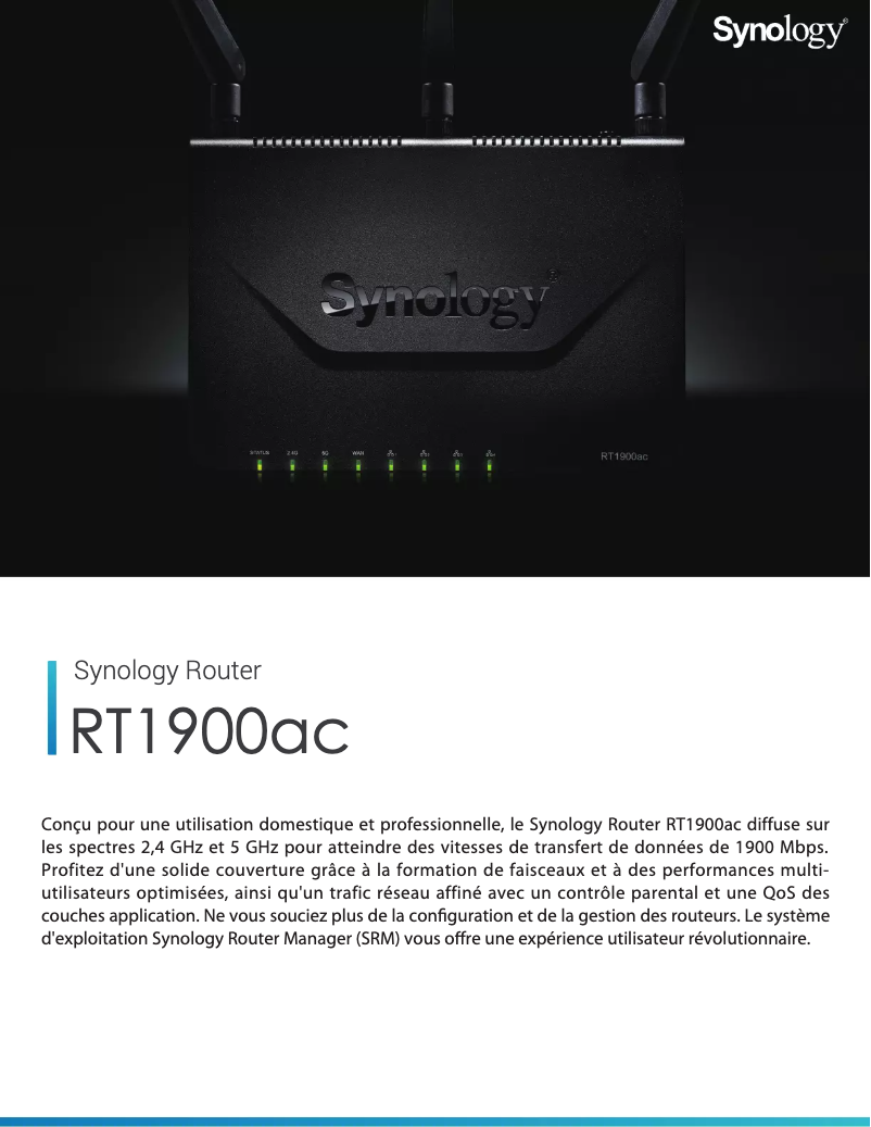 First page image of the manual for RT1900AC