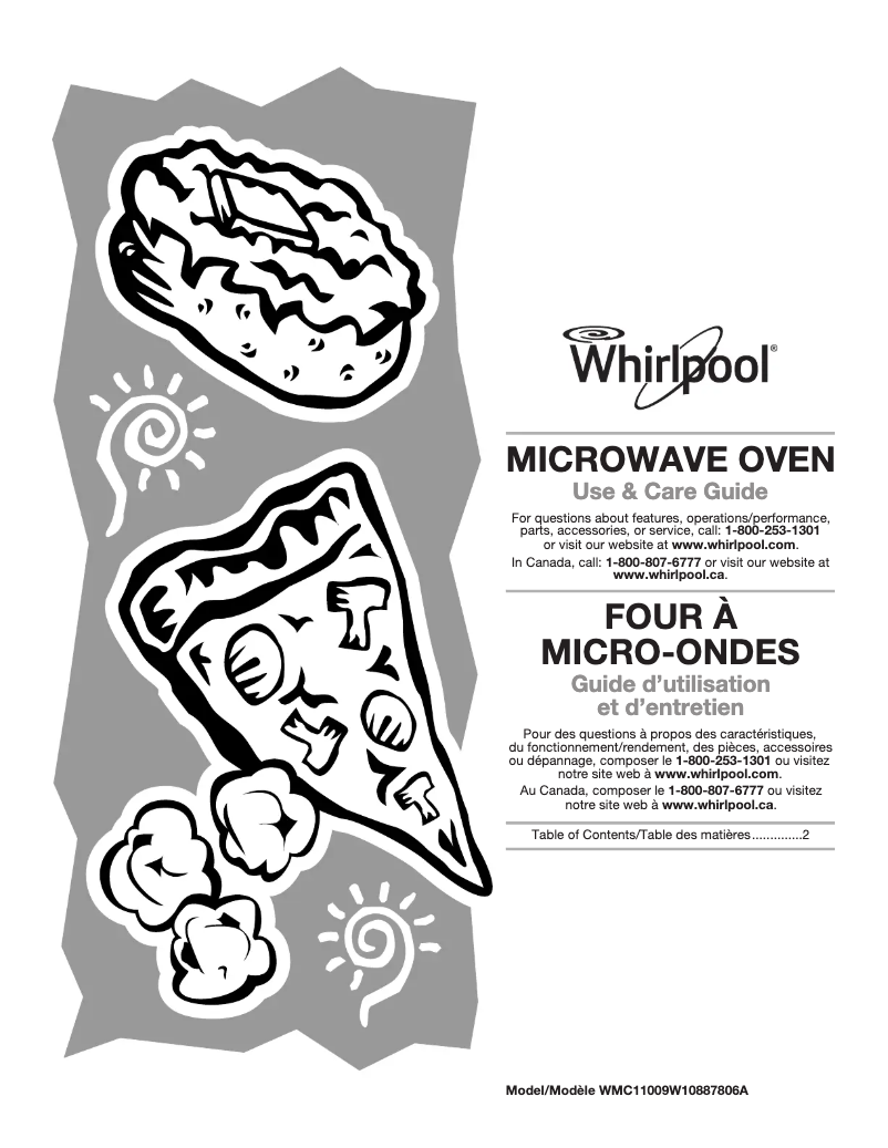 Page 1 of the manual User Manual Whirlpool WMC11009AS