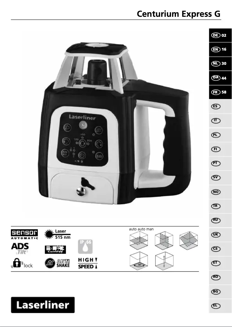 First page image of the manual for Centurium Express G 210 S