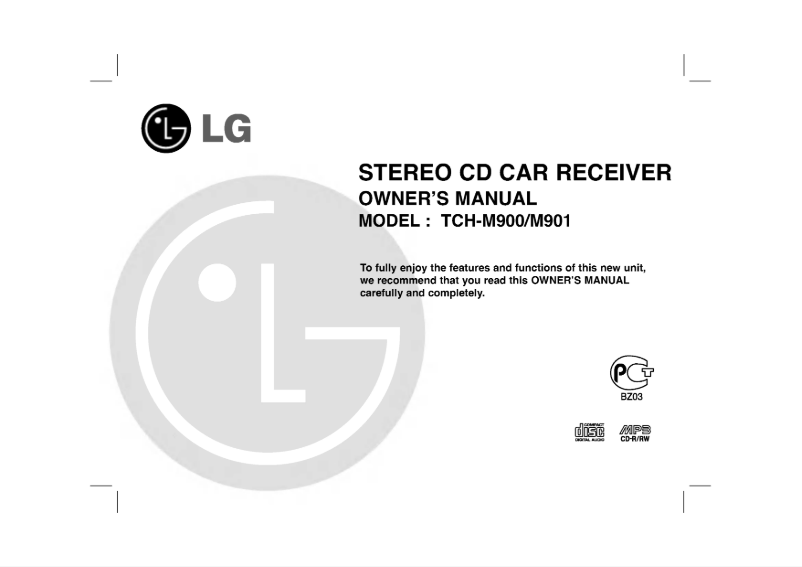 First page image of the manual for TCH-M901