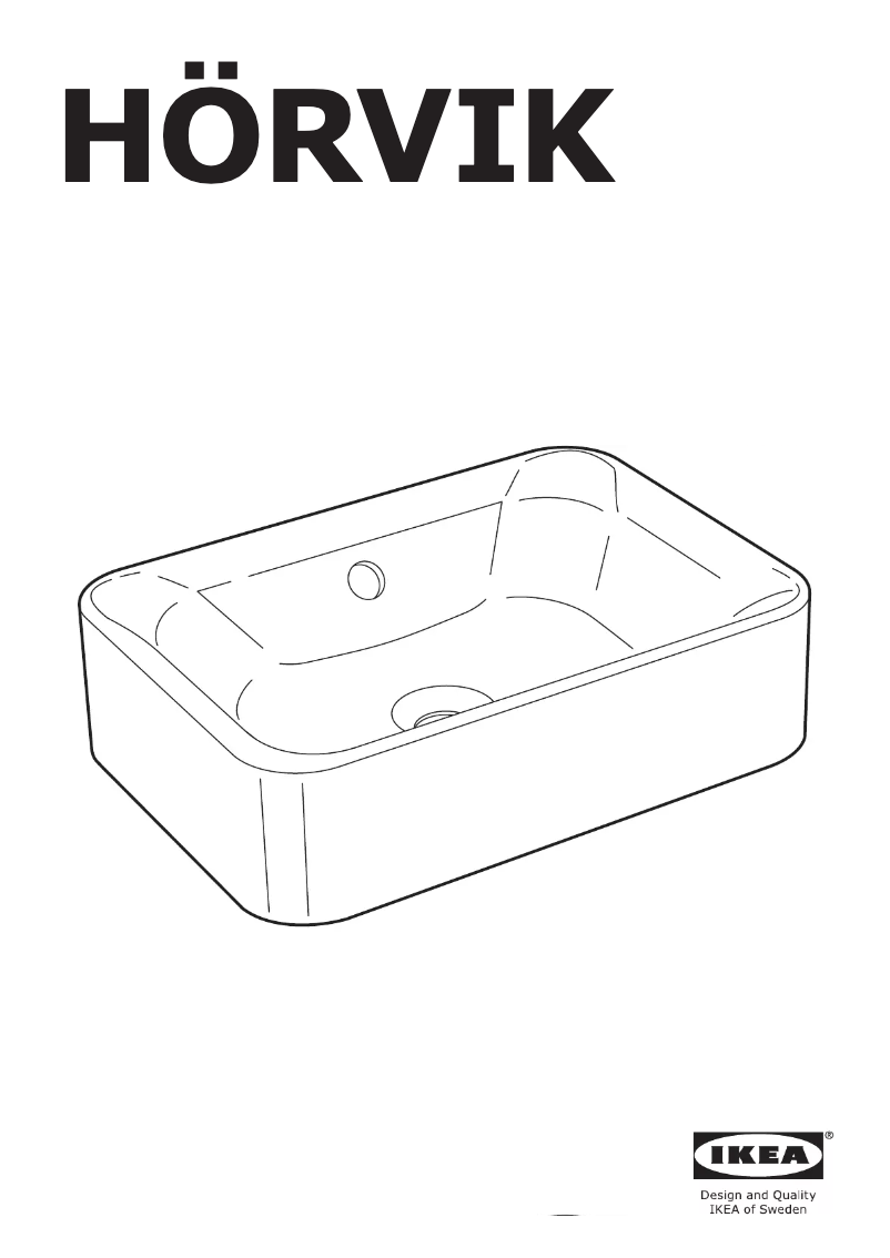 First page image of the manual for HORVIK