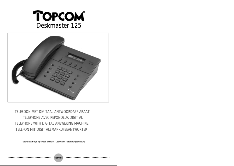 First page image of the manual for Deskmaster 125