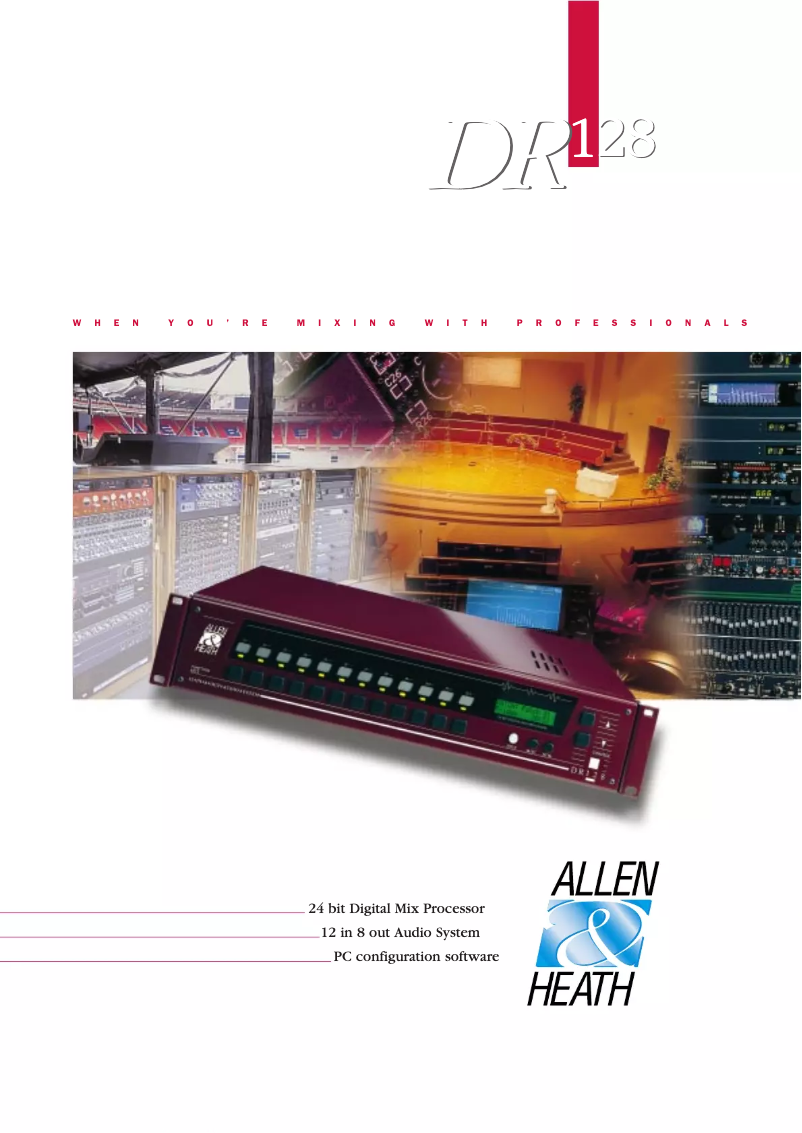 First page image of the manual for DR128