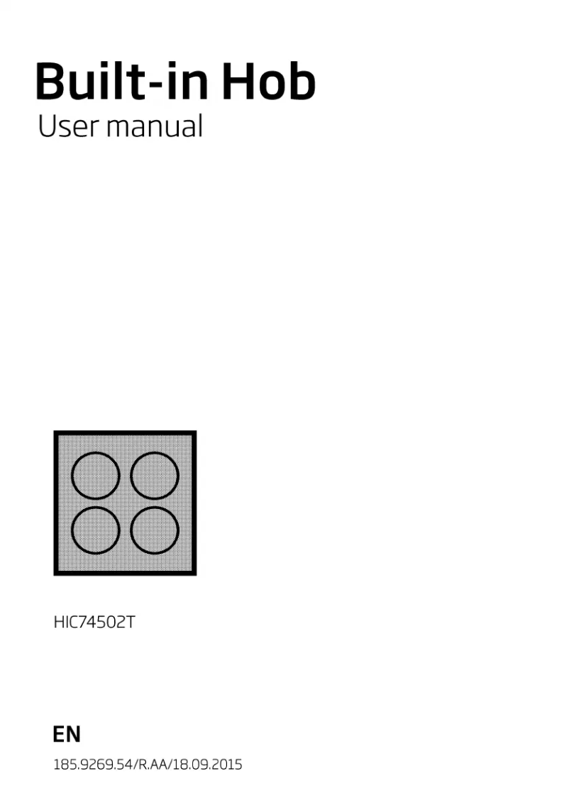 First page image of the manual for HIC74502T
