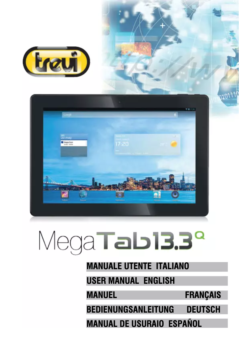 Page 1 of the manual User Manual Trevi Mega Tab 13.3