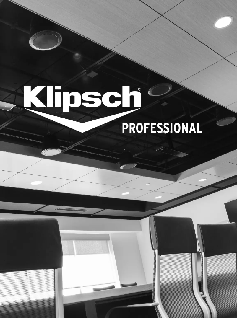 Page 1 de la notice Brochure Klipsch Compact Performance CP-6