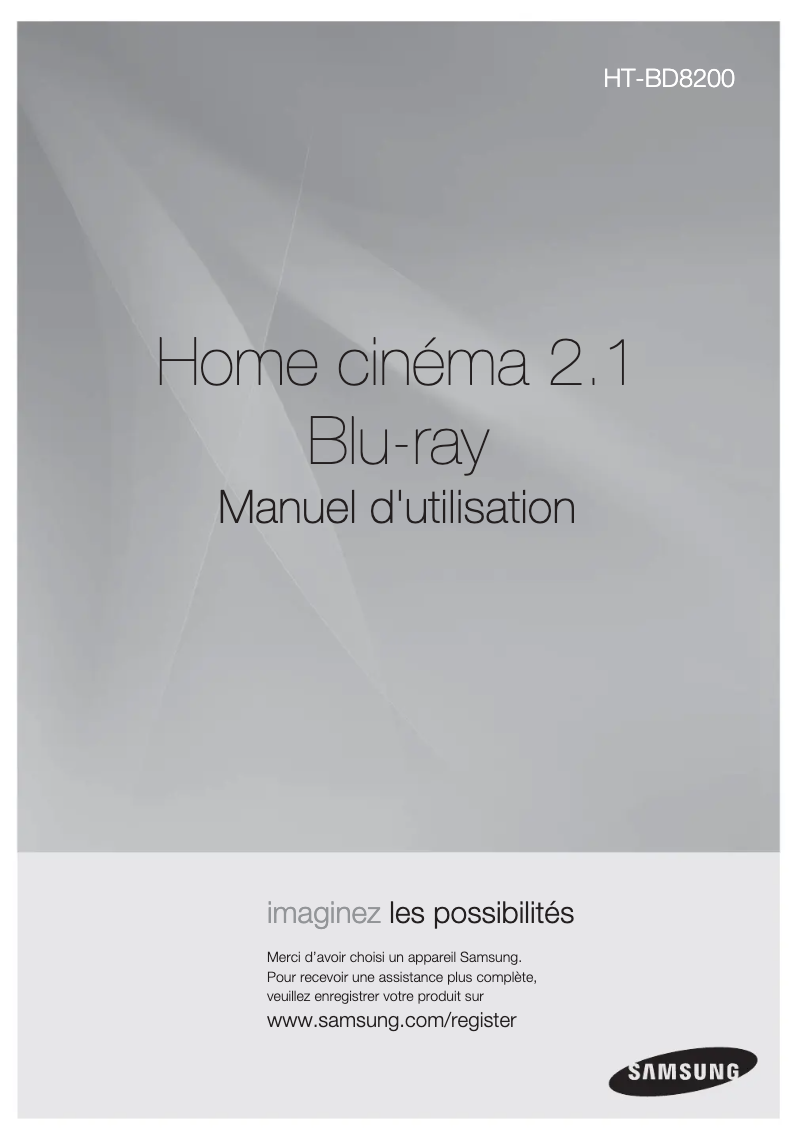 Page 1 of the manual User Manual Samsung HT-BD8200