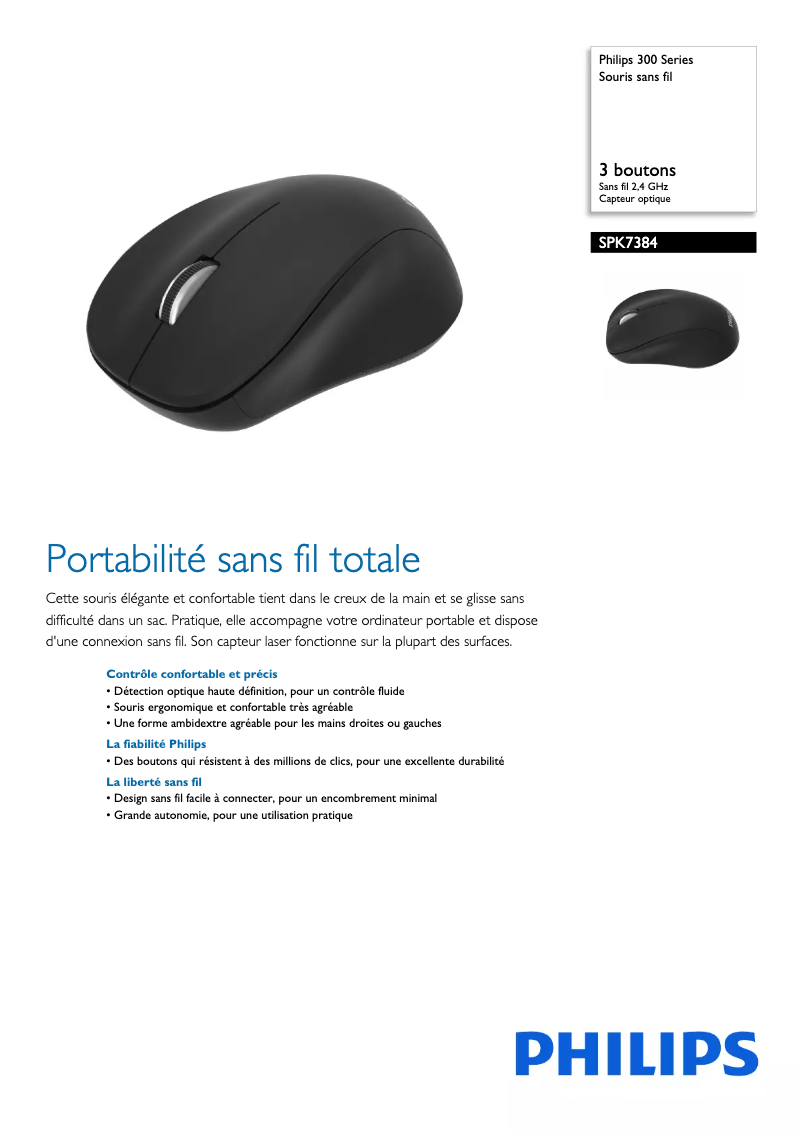 First page image of the manual for SPK7384