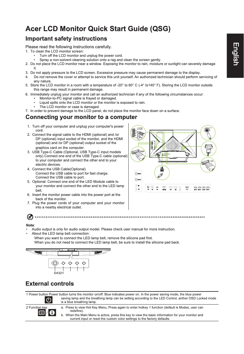 First page image of the manual for CG437K