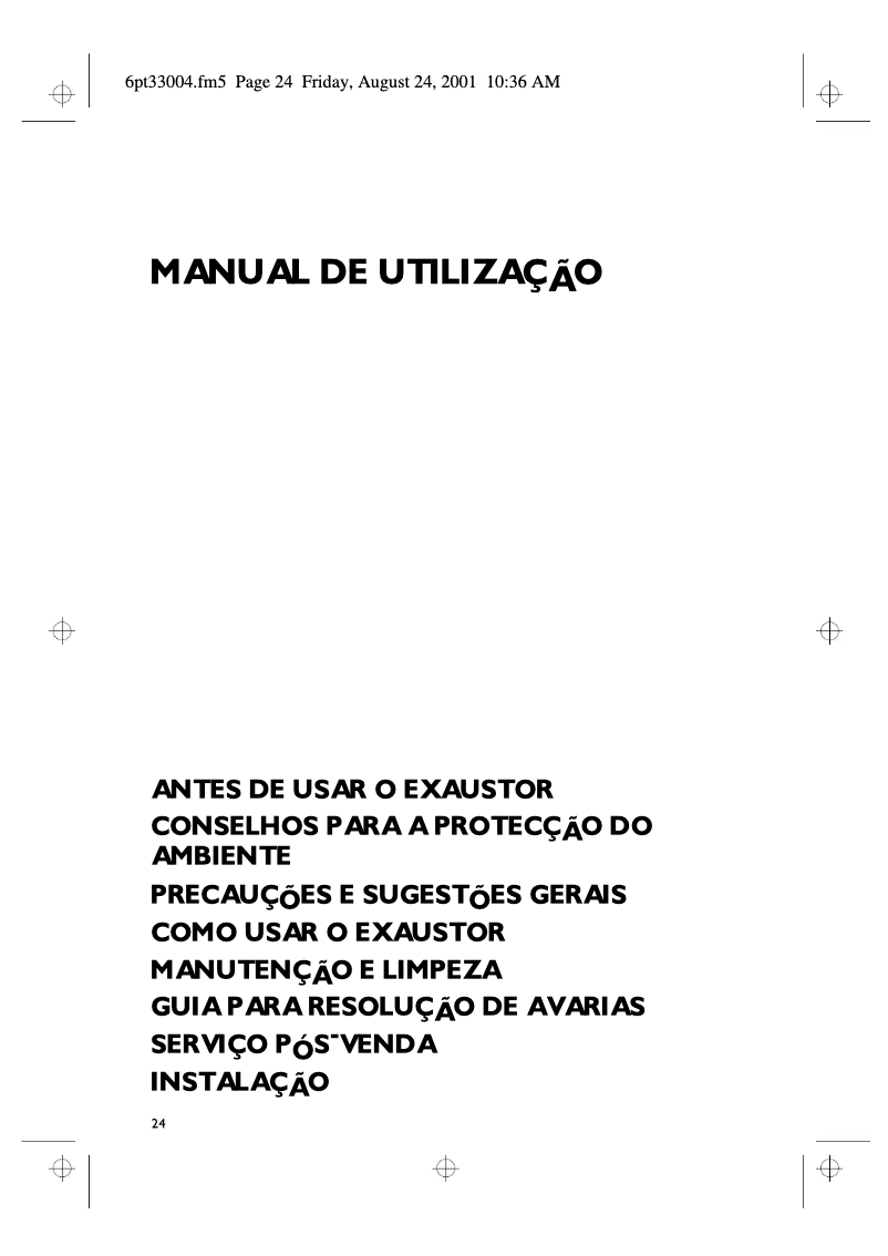 Page 1 of the manual User Manual Whirlpool HOO 400 S