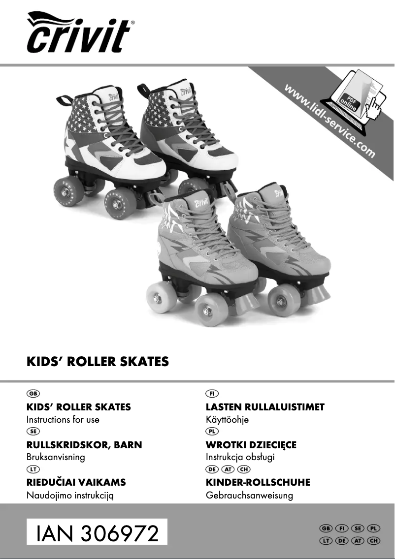 Page 1 of the manual User Manual Crivit IAN 306972