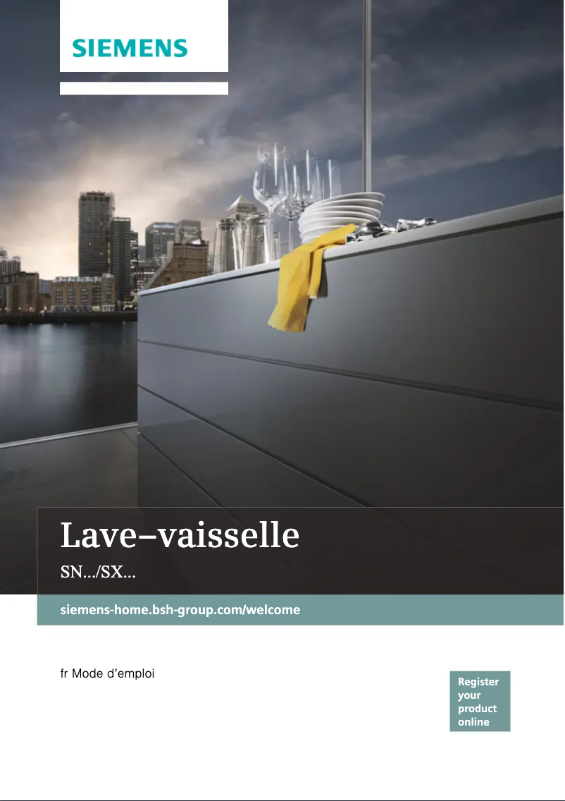 First page image of the manual for iQ500 SX758X02TH