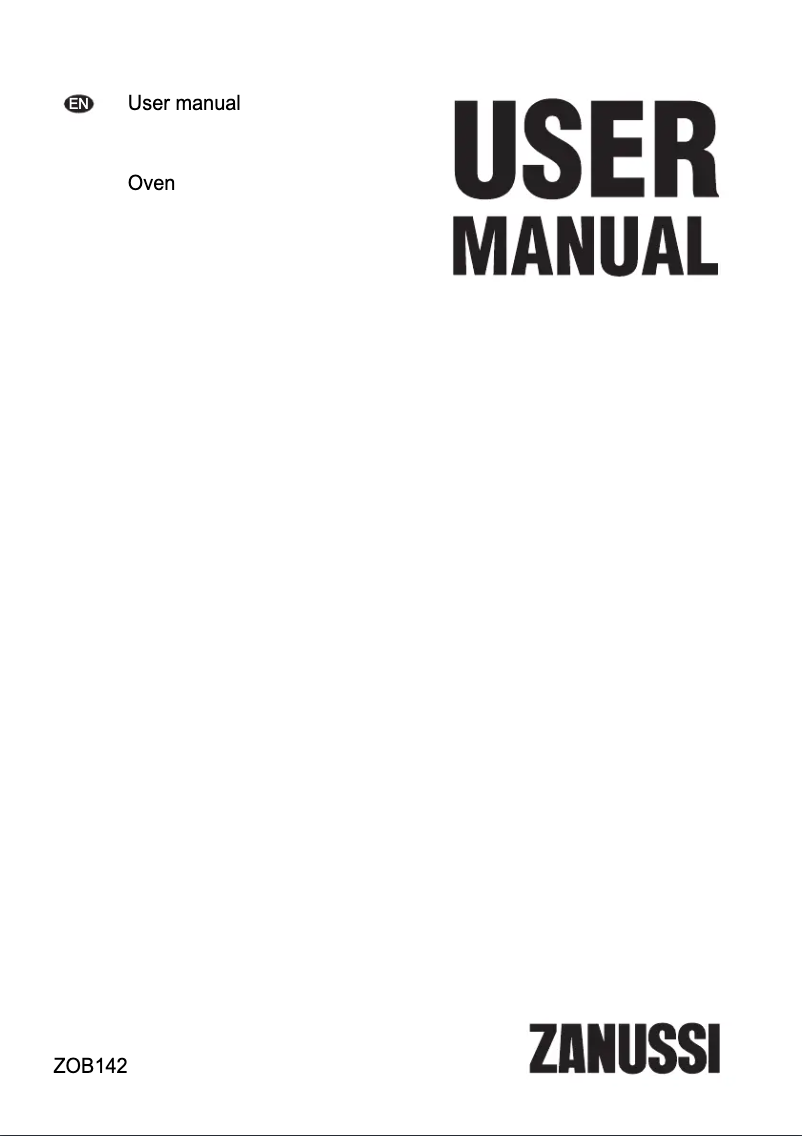 Page 1 of the manual User Manual Zanussi ZOB142