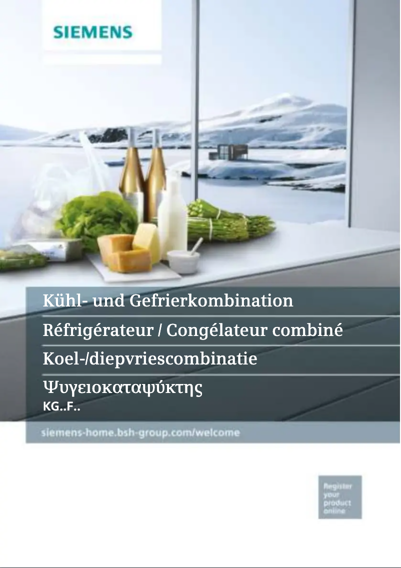 First page image of the manual for KG56FPI40