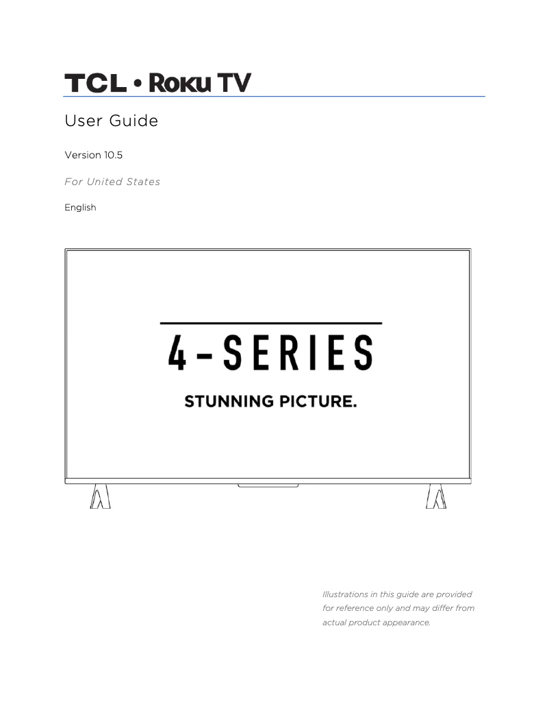 Page 1 of the manual User Manual TCL 55S451