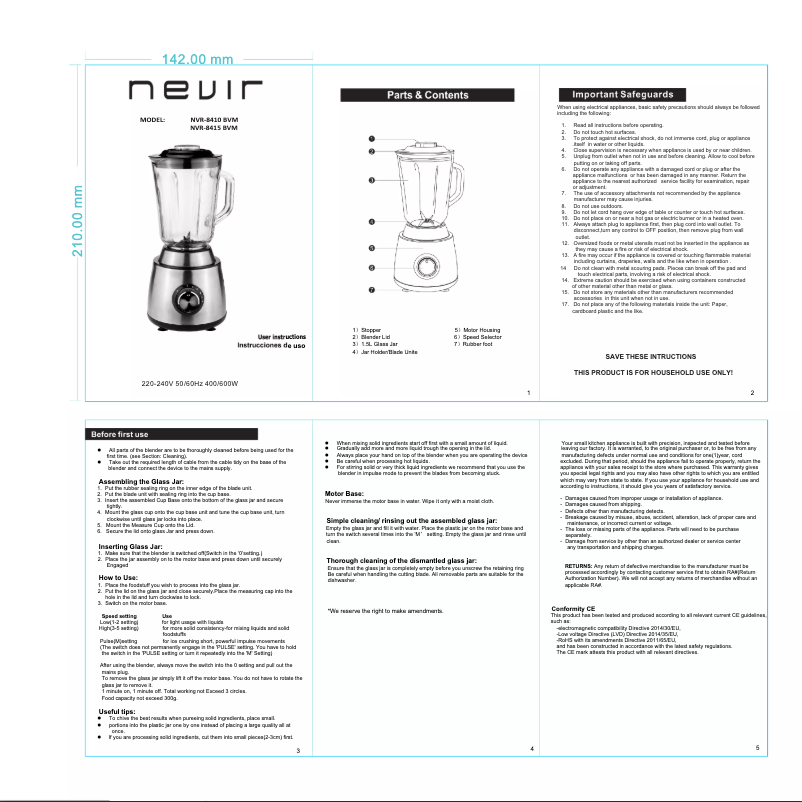 First page image of the manual for NVR-8415 BVM