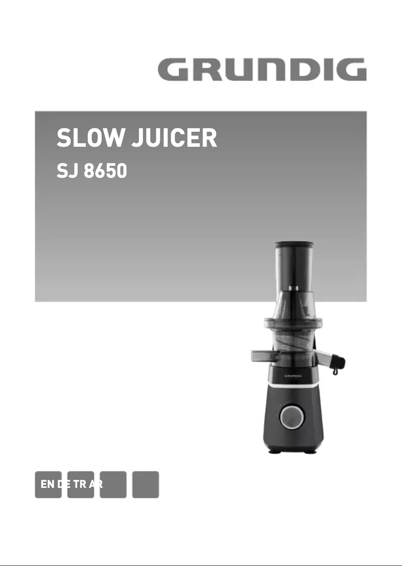 First page image of the manual for SJ 8650