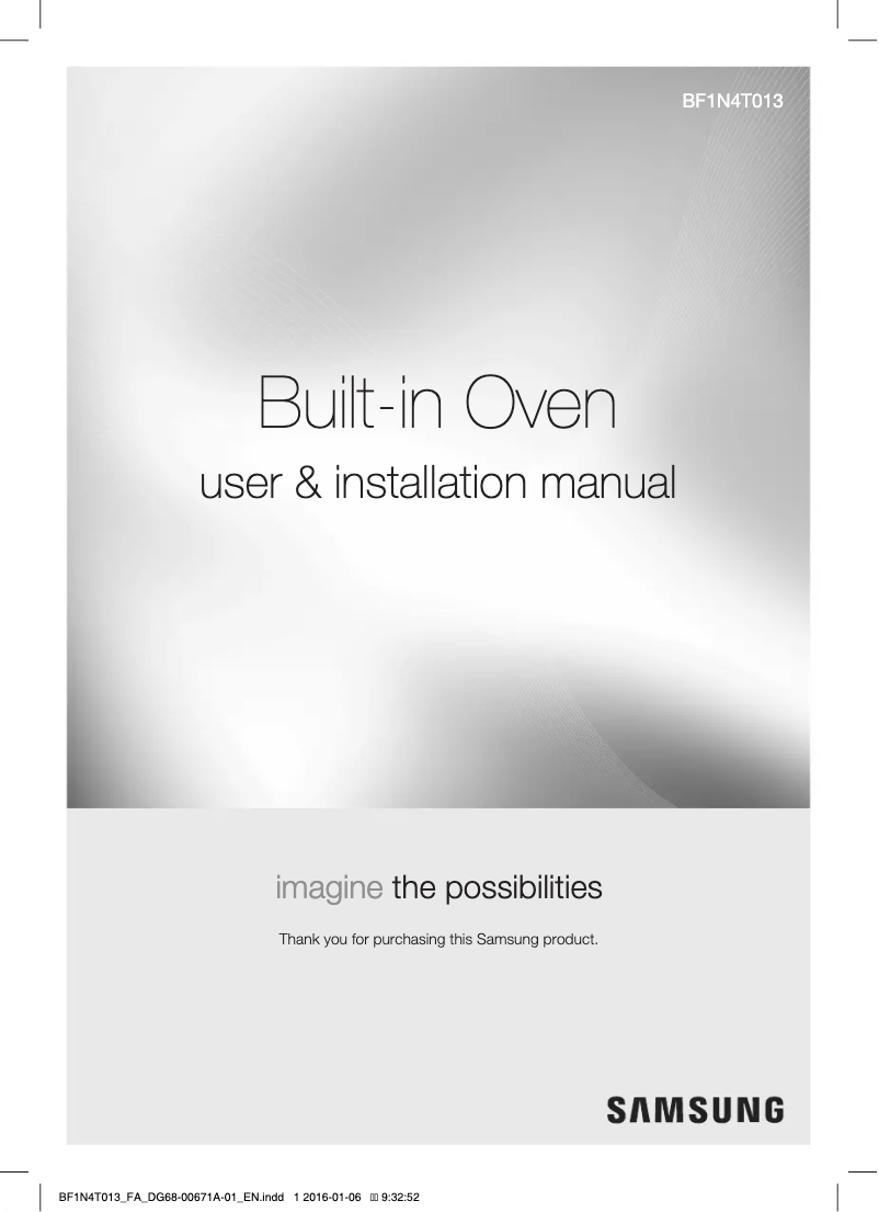Page 1 of the manual User Manual Samsung PKG011