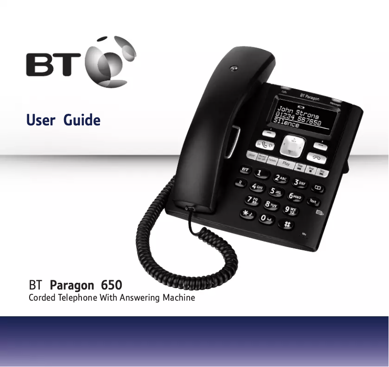 First page image of the manual for Paragon 650