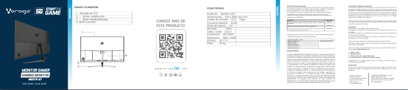 First page image of the manual for MGSTG-27