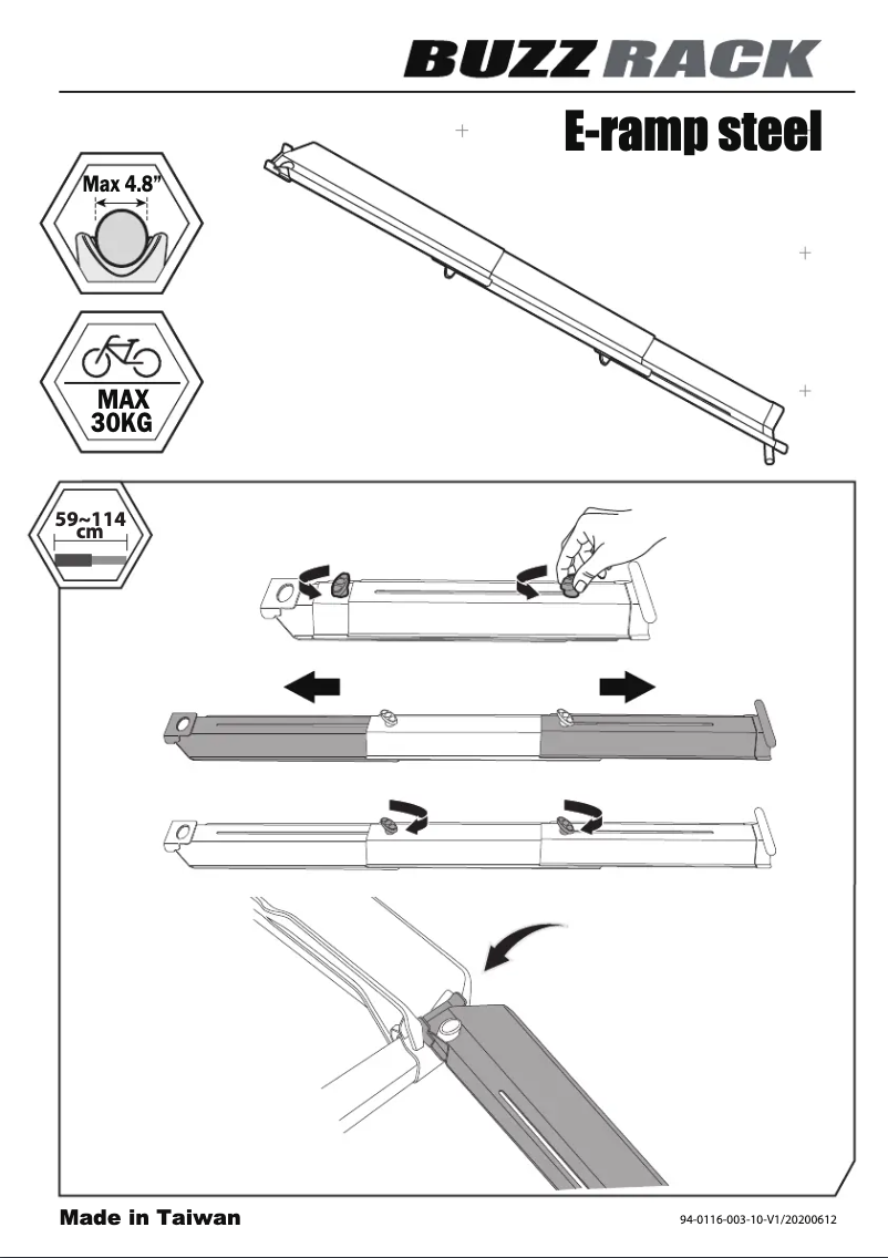 Page 1 of the manual User Manual Buzz Rack E-Ramp Steel