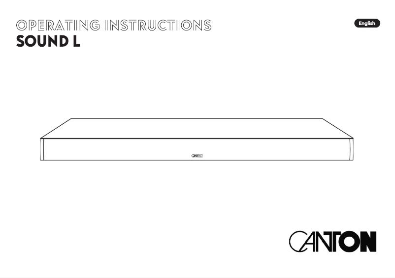 First page image of the manual for Sound L