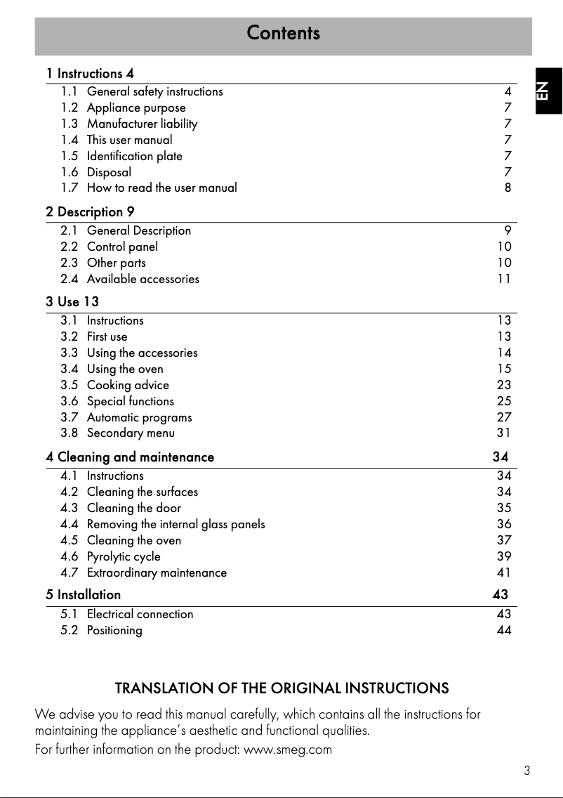 First page image of the manual for SFP4390XPZ