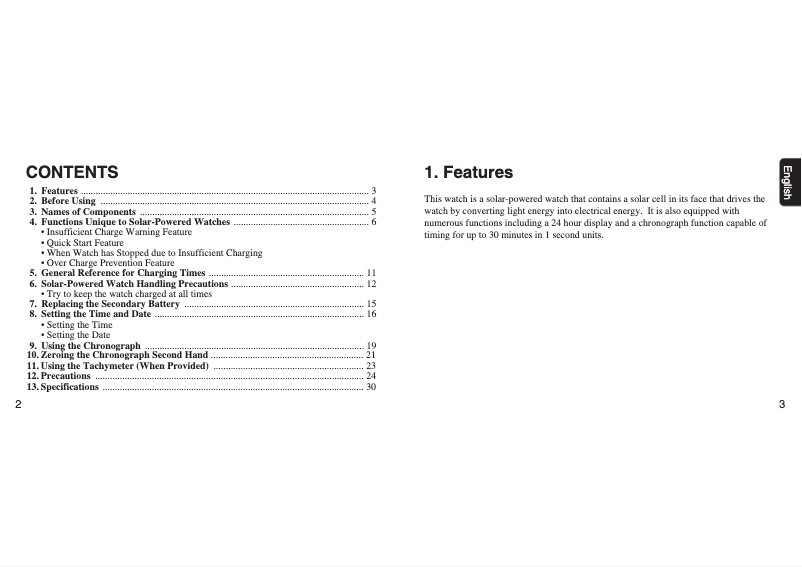 First page image of the manual for CAL H570